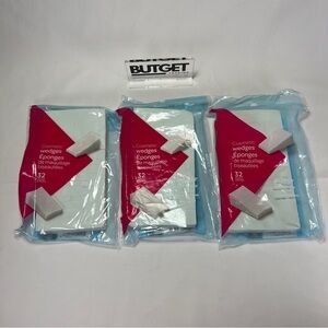 Lot of 3 X Cosmetic Wedges Applicator Sponges by equate 32 Wedges Each Pack